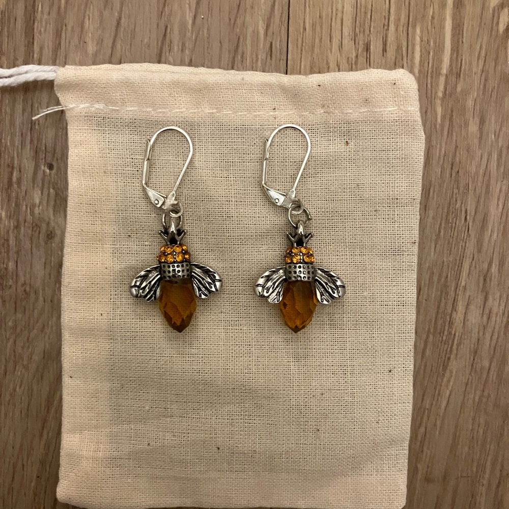 Queen Bee Earrings *handmade!*